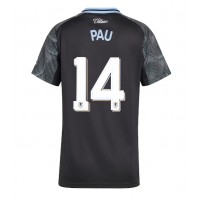 Aston Villa Pau Torres #14 Vonkajší Ženy futbalový dres 2025-26 Krátky Rukáv